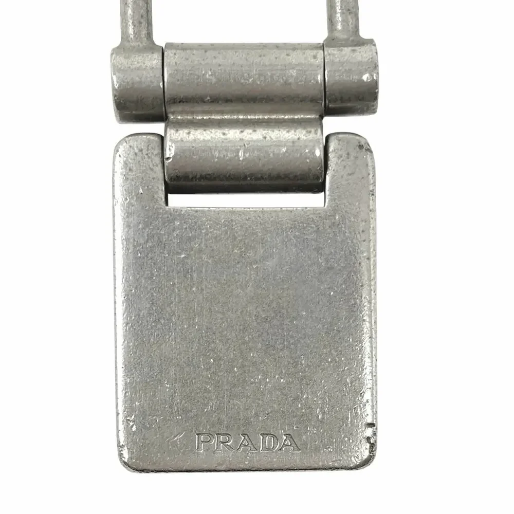 Prada Metal Keychain / Bag Charm